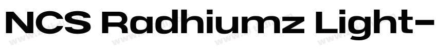 NCS Radhiumz Light字体转换